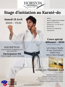 Flyer stage Karate initiation