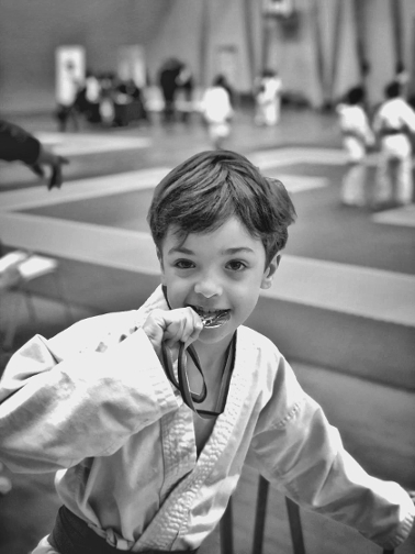 Maxime médaille d'argent Coupe Elite Combat