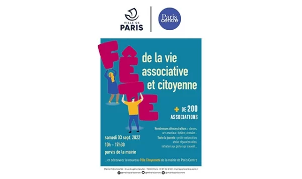 Fête de la vie associative et citoyenne Paris Centre – 03 septembre 2022