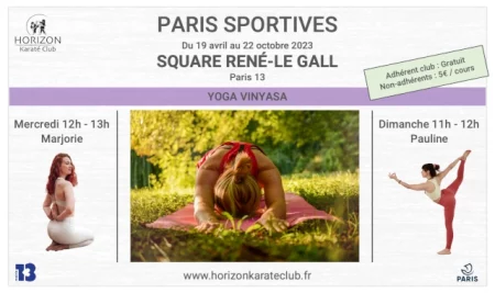Paris Sportives : Yoga au Square René-le Gall les mercredis et dimanches